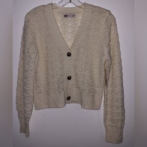 NWT Sonoma Goods For Life 3 Button Cropped Cardigan S